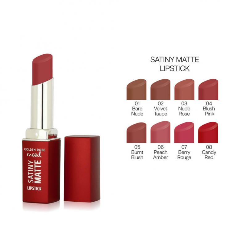 GOLDEN ROSE ROUGE À LÈVRES MOOD SATINY MATTE N 03