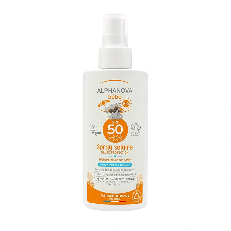 ALPHANOVA BEBE SPRAY SOLAIRE SPF50 BIO 125 G