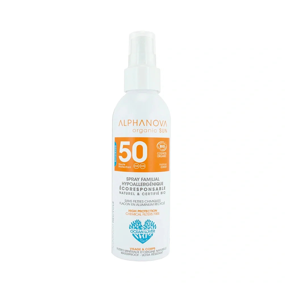 ALPHANOVA SPRAY SOLAIRE FAMILIAL SPF 50 BIO 150 G