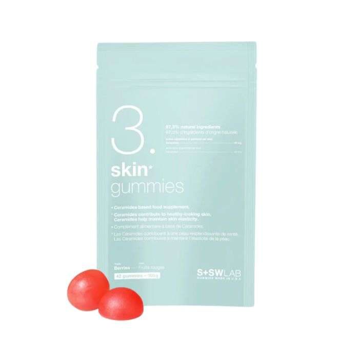 SSWLAB 3 SKIN GUMMIES 105G 42 GUMMIES GOUT FRUIT ROUGES