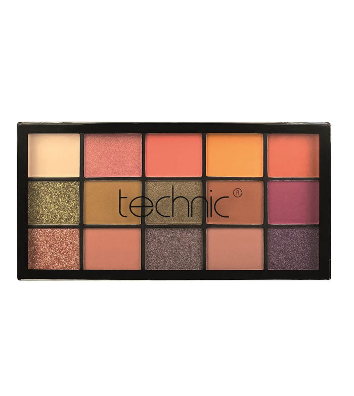 Technic Cosmetics 15 Pressed Pigment Palette Eyeshadow Cinnamon Swirl