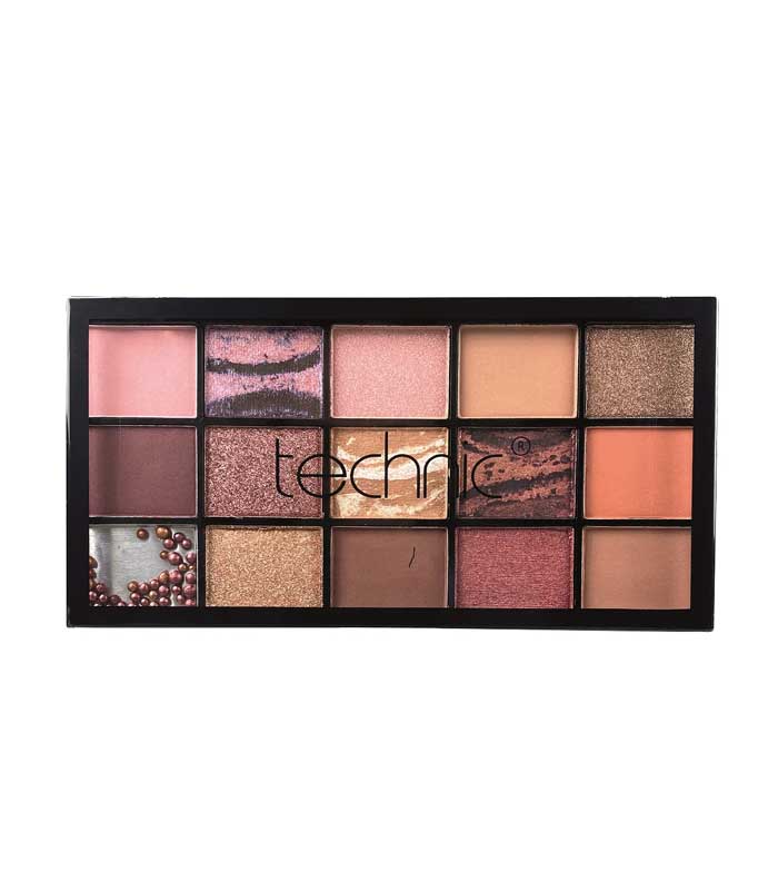 Technic Cosmetics 15 Pressed Pigment Palette Eyeshadow Persuasion